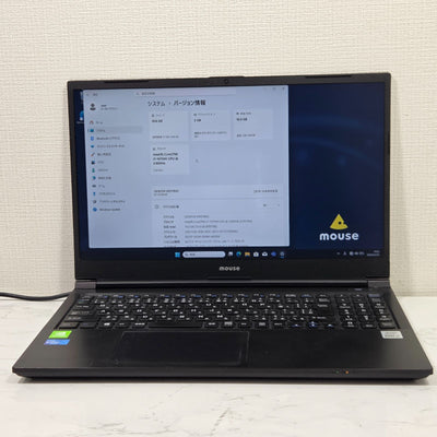 【美品】【初期不良1週間対応】mouse K5 / Core i7 10750H / 16GB / 1TB / MX350 / Win11 000552