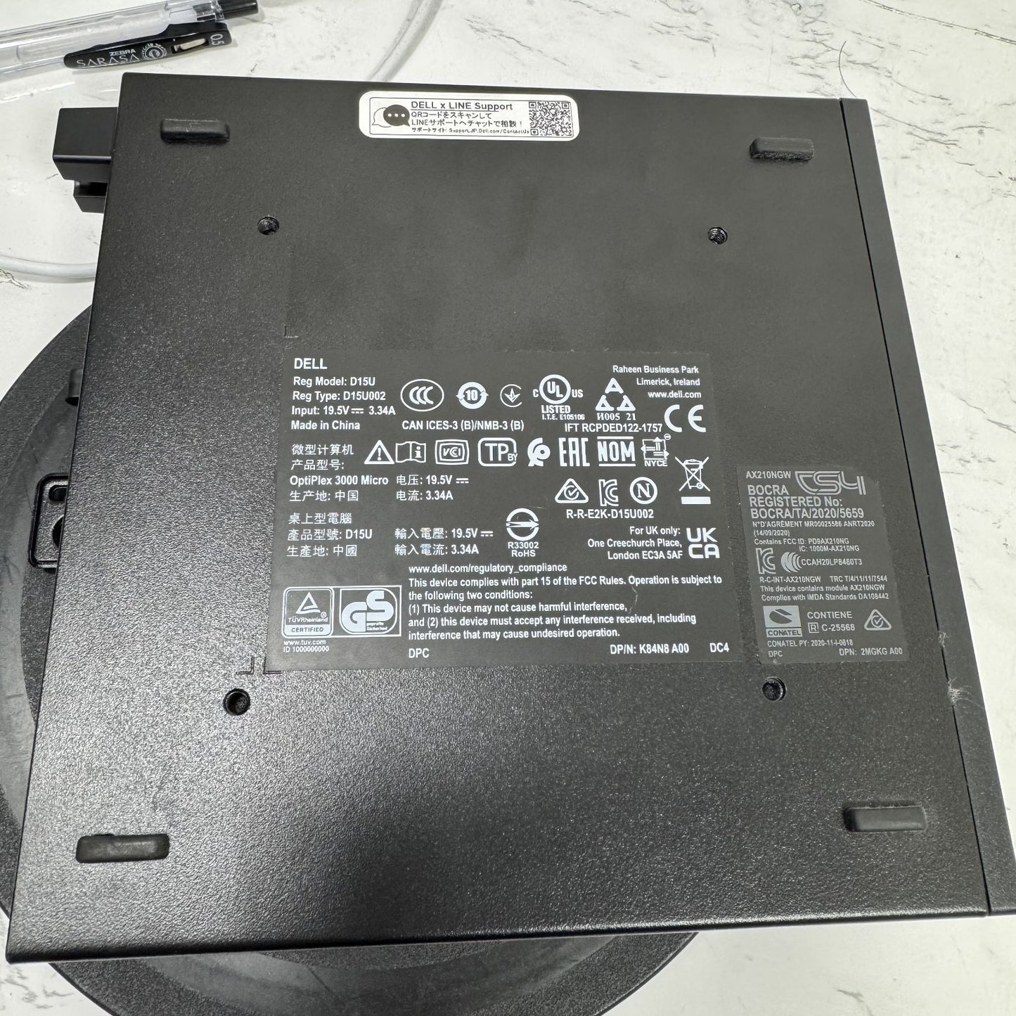 【一週間保証】Dell OptiPlex 3000 Micro Core i3-12100T 8GB NVMe 256GB 1