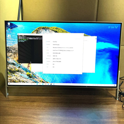 【良品】【初期不良1週間対応】Fujitsu ESPRIMO FH77/C2 一体型PC / 24インチ / Core i7 7700HQ / 8GB / 1TB 185141