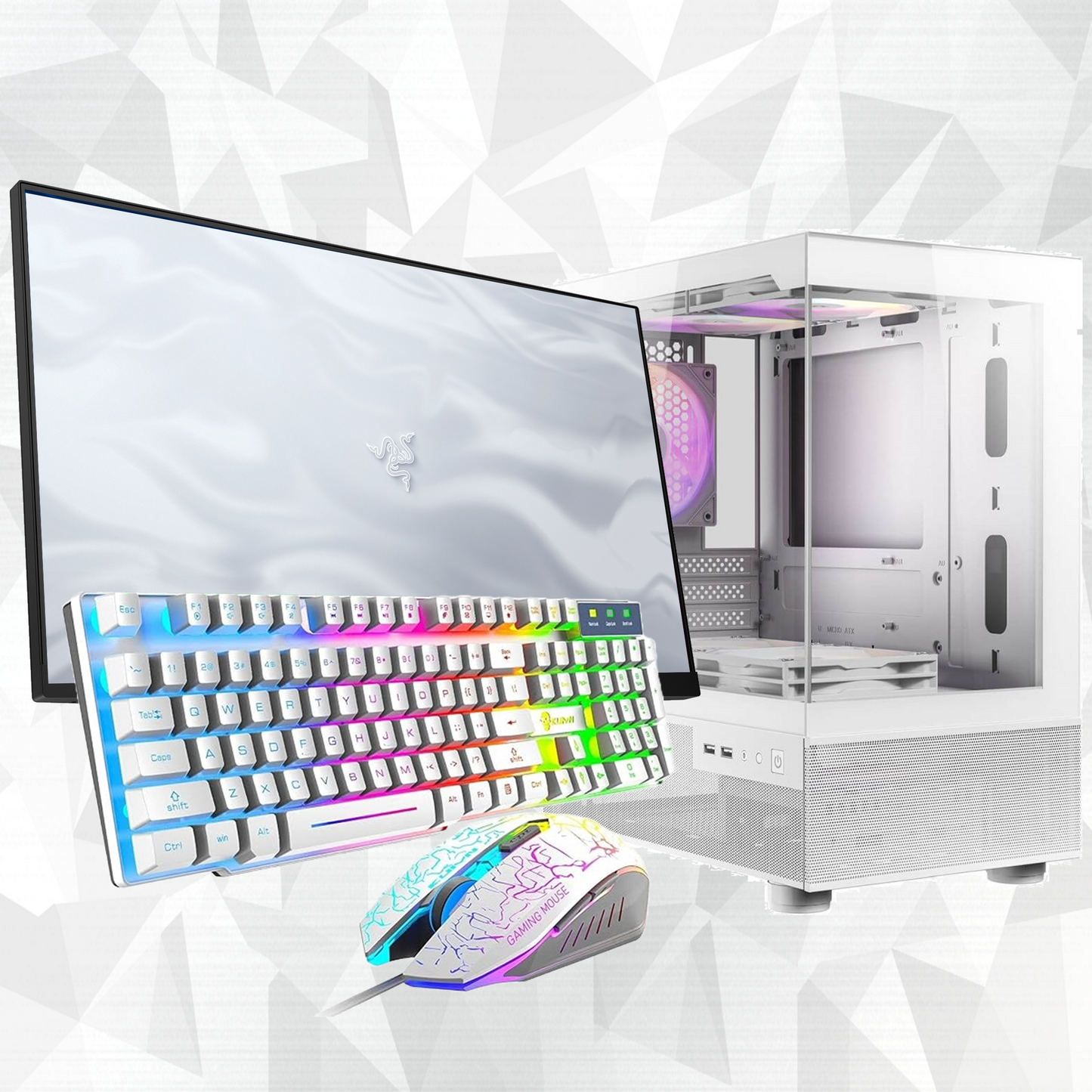 【フルセットモデル】【中古】【GPUアップグレード可能】【CX200M WH】GTX1070 Ryzen 5 2600