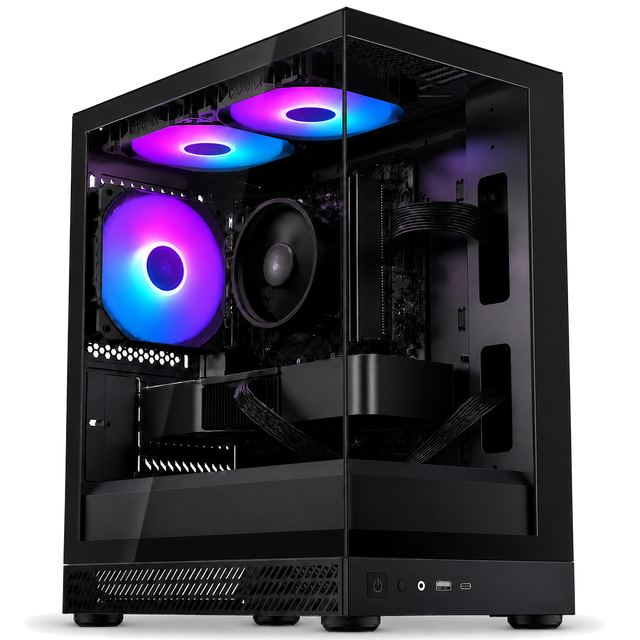 RTX5060 Ryzen 7 5700X DDR4 32GB NVMe SSD 512GB【ゲーミングPC】【新品】【AQUA UNO ブラック】