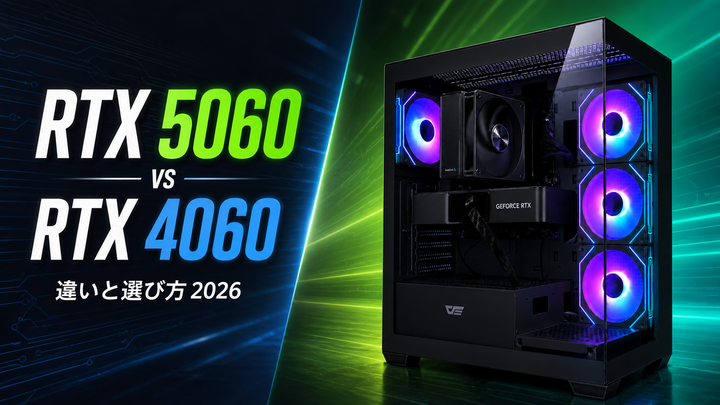 TITAN Gaming DS900 BK実機を使用したRTX 5060とRTX 4060比較ガイド