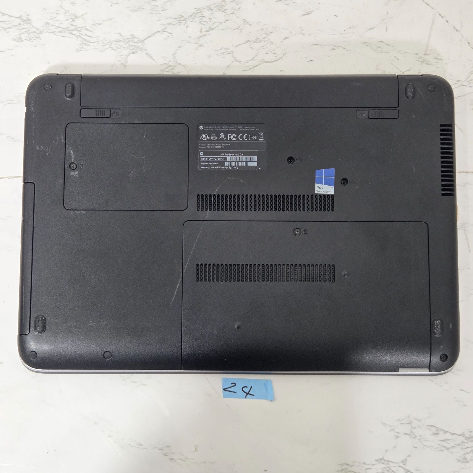 【良品】【1週間保証】HP ProBook 450 G3 / Core i7-6500U / メモリ8GB / HDD500GB / Windows 10