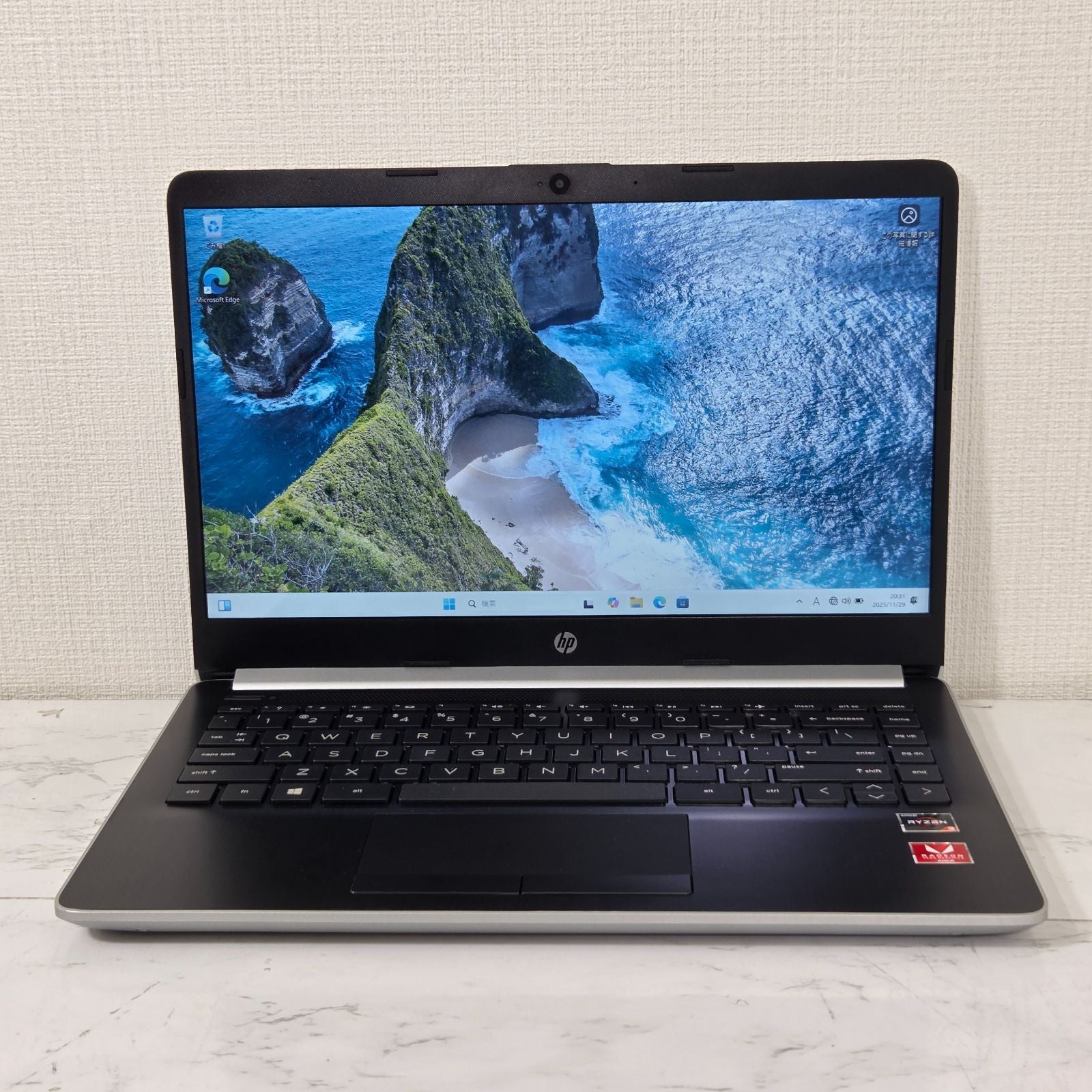 【美品】【1週間保証】HP Laptop 14-dk / AMD Ryzen 3 3200U / メモリ8GB / SSD256GB / Radeon Vega Graphics / 14インチFHD