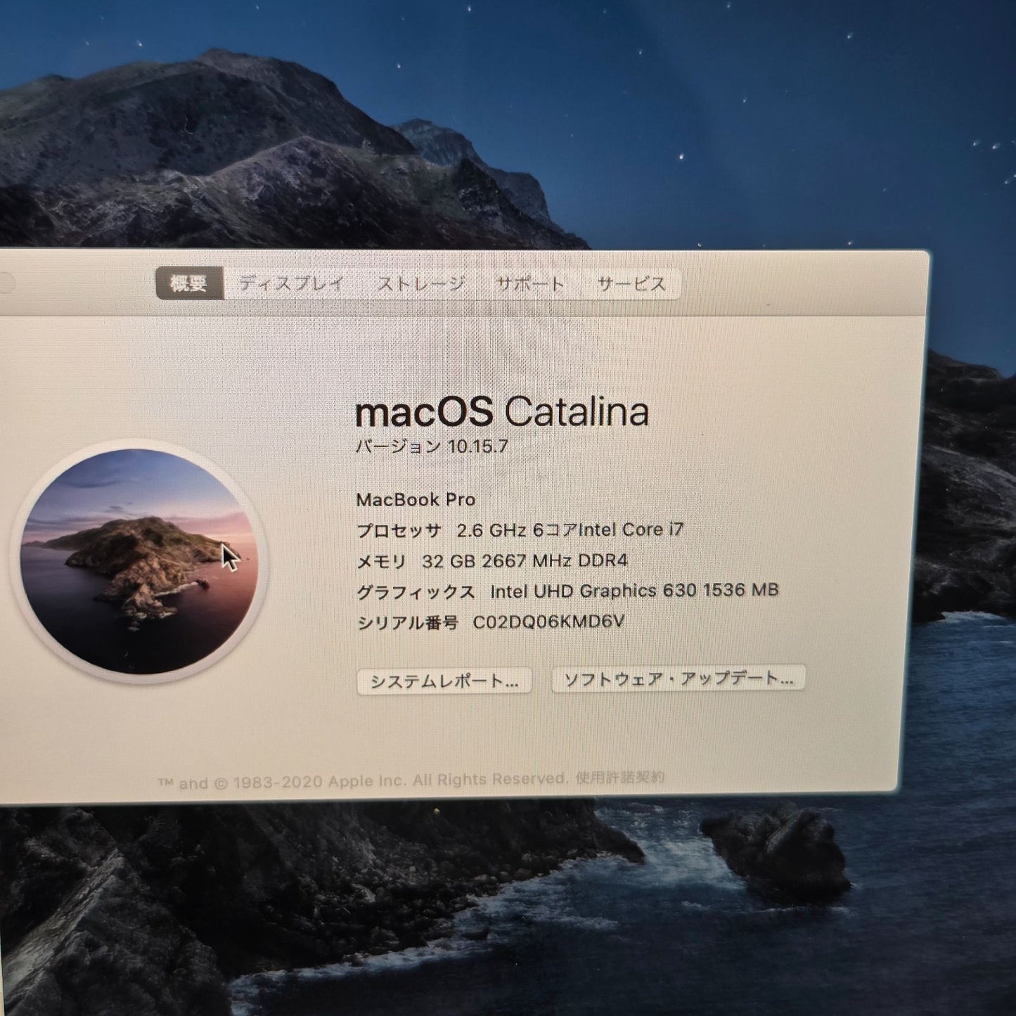 【良品】【1週間保証】MacBook Pro 15-inch 2018 / Core i9 / 32GB / SSD500GB / Radeon Pro 560X / 充放電206回