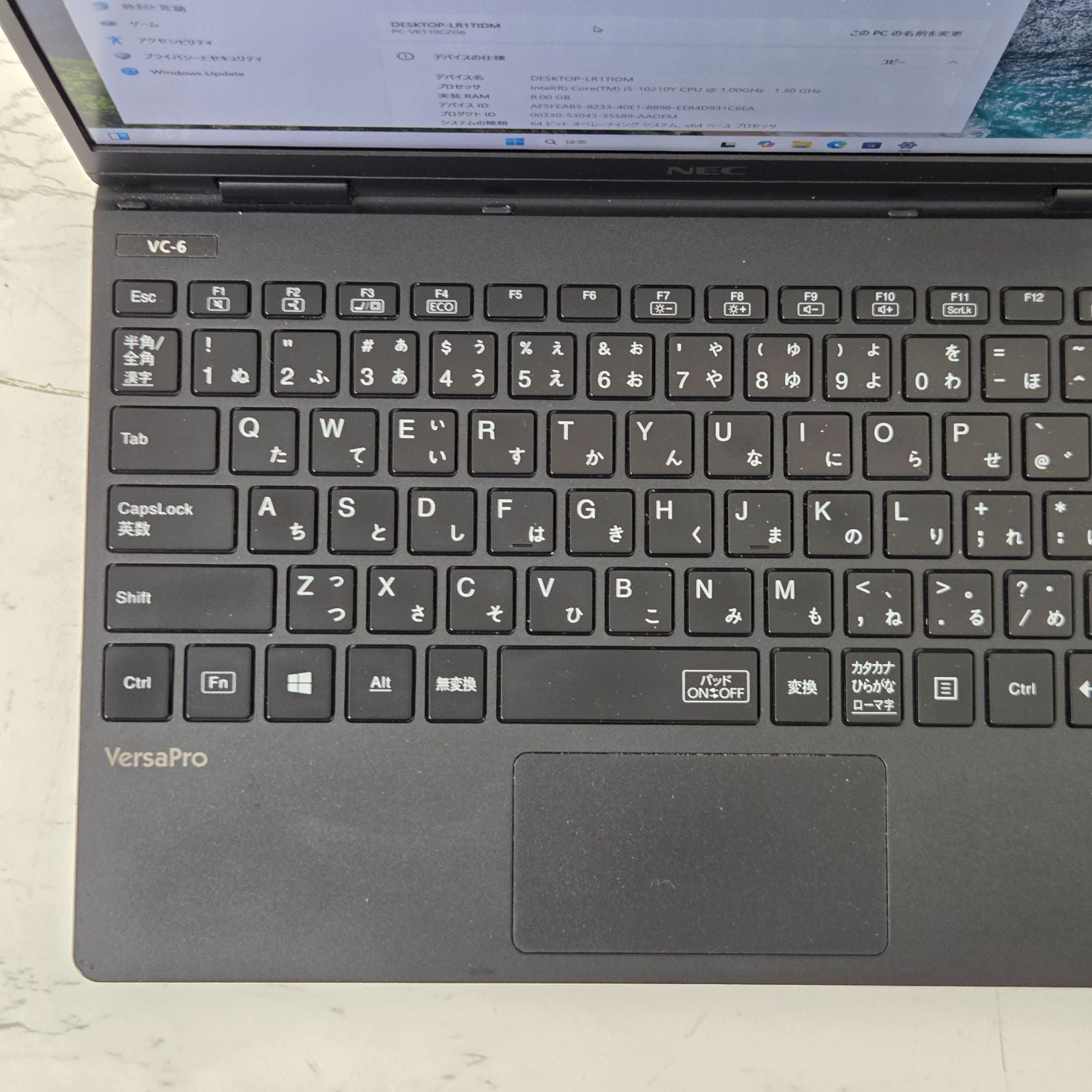 【良品】【1週間保証】NEC / i5 10210Y / 8GB / 256GB / 12.5インチ / Win11