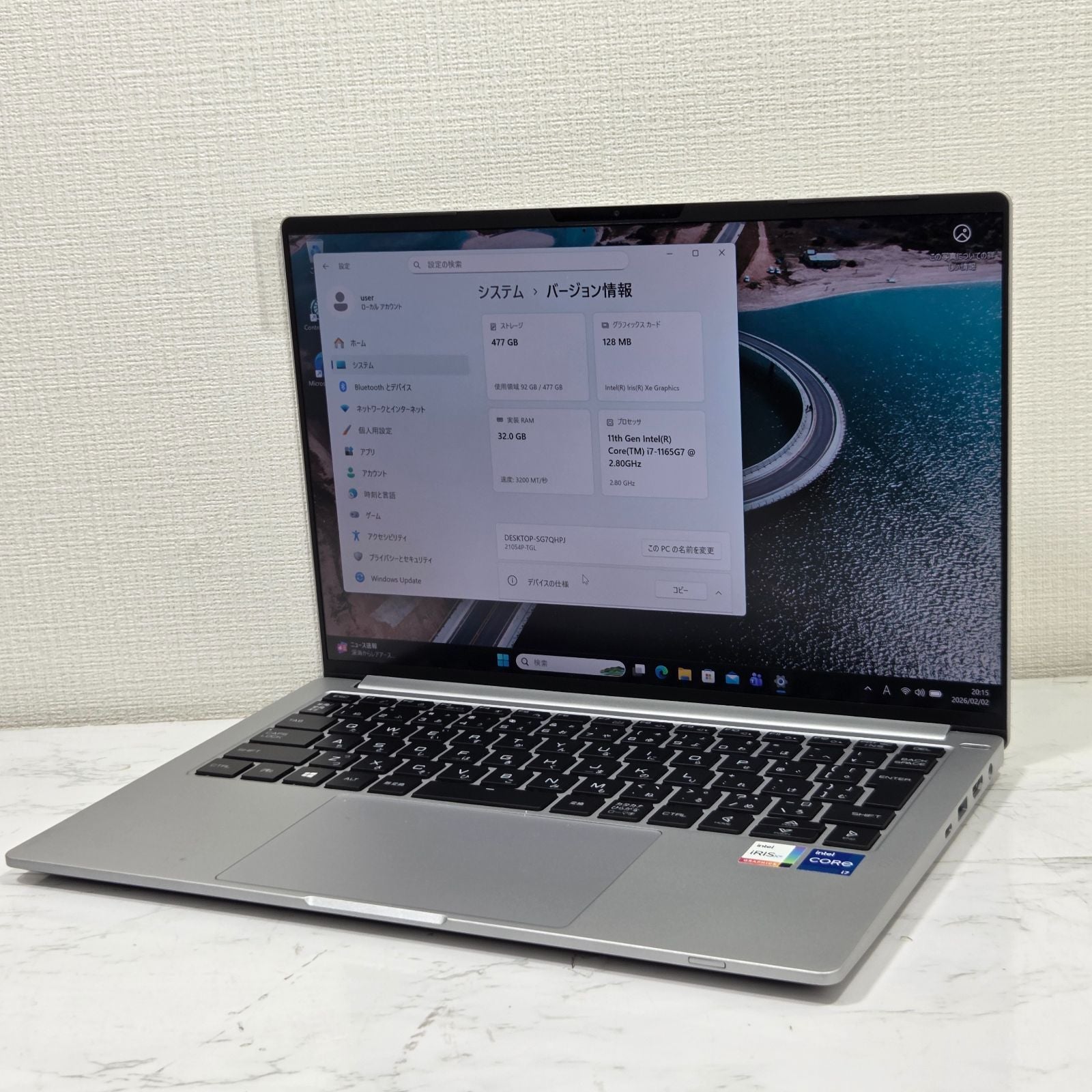 【美品】【1週間保証】mouse DAIV 4P / Core i7 1165G7 / 32GB / 512GB / Win11 000497