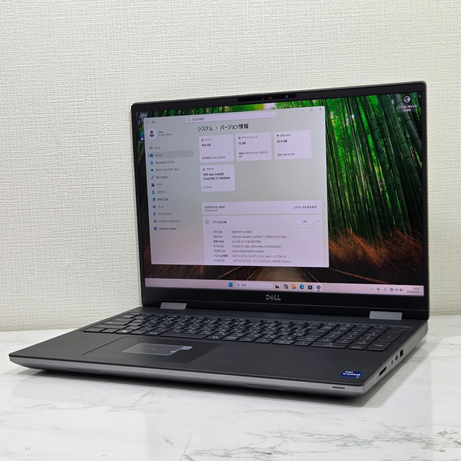 【良品】【1週間保証】DELL Precision 7670 / Core i7 12850HX / 32GB / 1TB / A3000 / Win11 001319