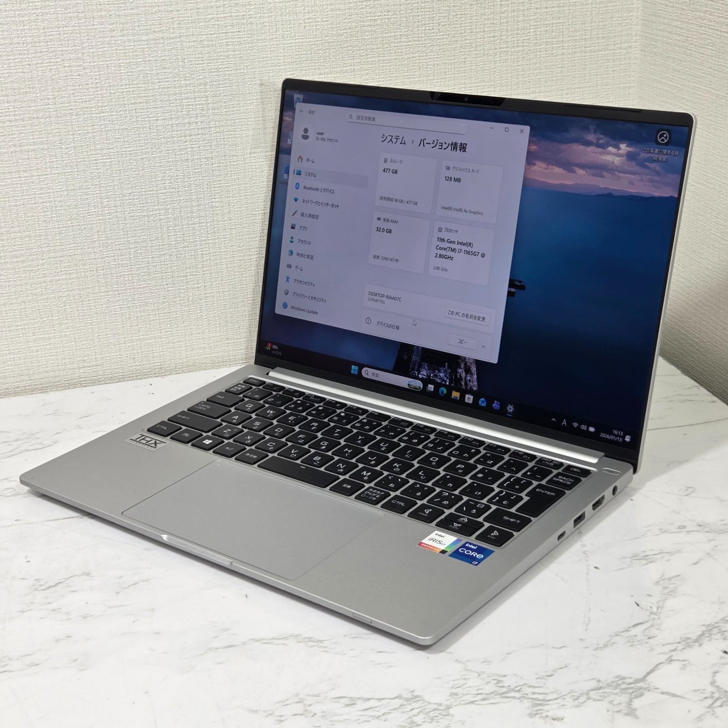 【良品】【1週間保証】mouse DAIV 4P / Core i7 1165G7 / 32GB / 512GB / Win11 000499