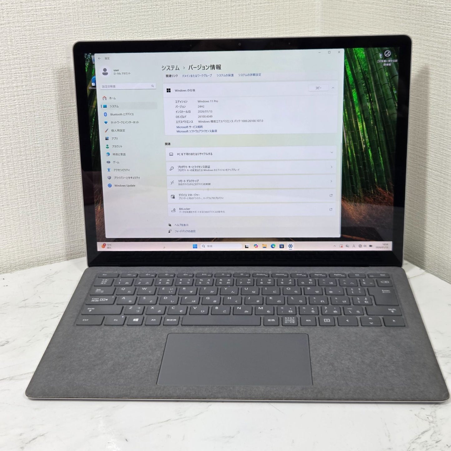 【良品】【1週間保証】Surface Laptop 4 / Core i5 1145G7 / 8GB / 256GB / Win11 001064