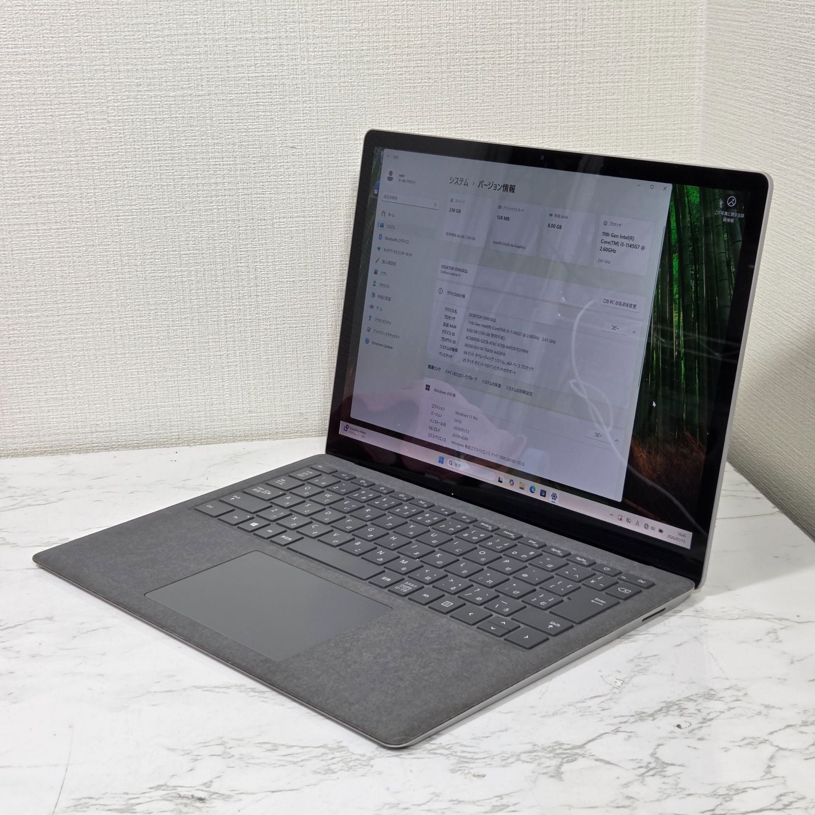 【良品】【1週間保証】Surface Laptop 4 / Core i5 1145G7 / 8GB / 256GB / Win11 001064