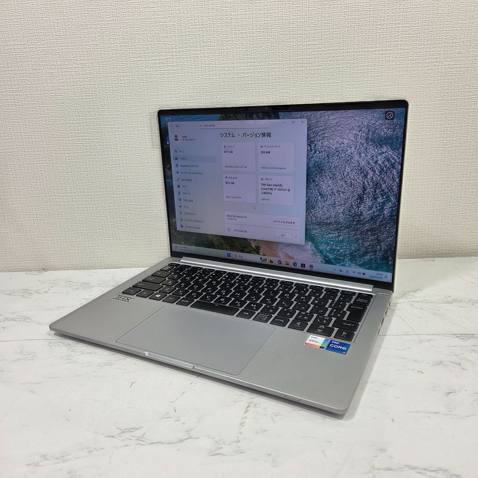 【良品】【1週間保証】mouse DAIV 4P / Core i7 1165G7 / 32GB / 512GB / Win11 000335