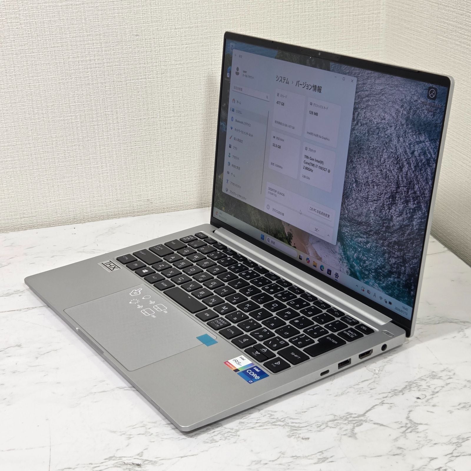 【美品】【1週間保証】mouse DAIV 4P / Core i7 1165G7 / 32GB / 512GB / Win11 000338