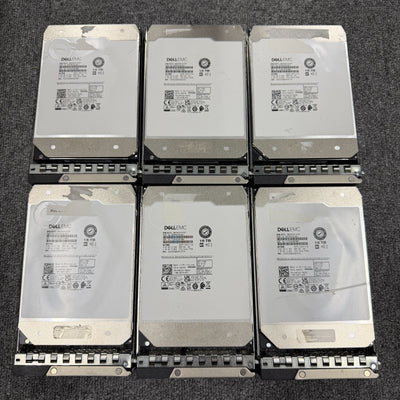 DELL OEM TOSHIBA MG08SCA16TEY 16TB SAS 12Gbps マウンタ付 6台セット
