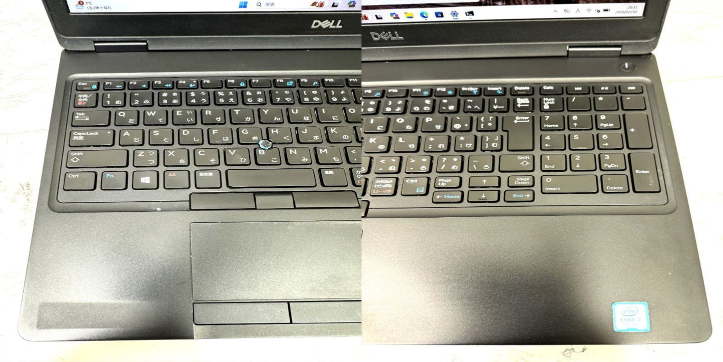 【美品】【1週間保証】DELL / Core i7 8650U / 16GB / 512GB 000129