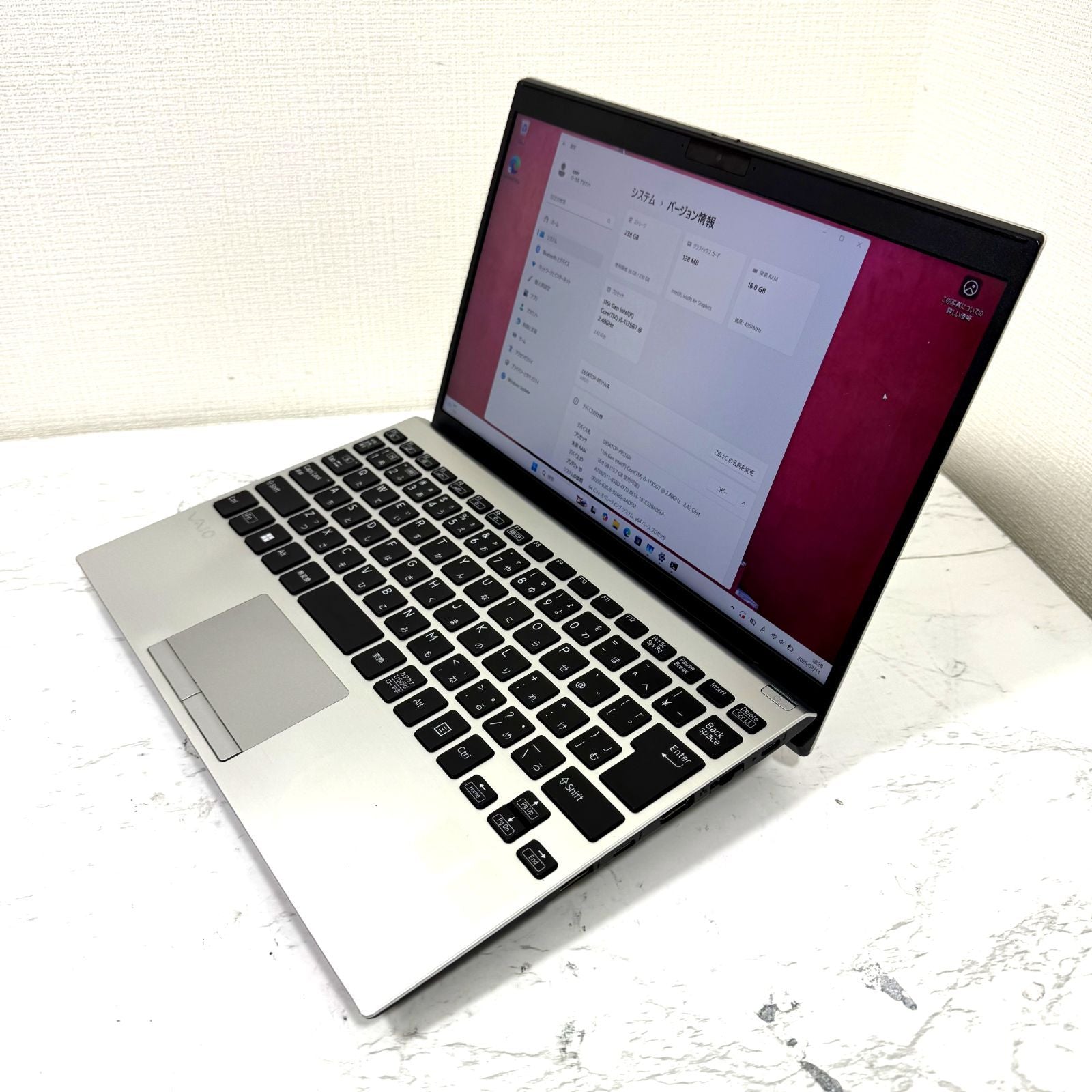 【良品】【1週間保証】VAIO Pro PJ / Core i5 1135G7 / 16GB / 256GB 000714