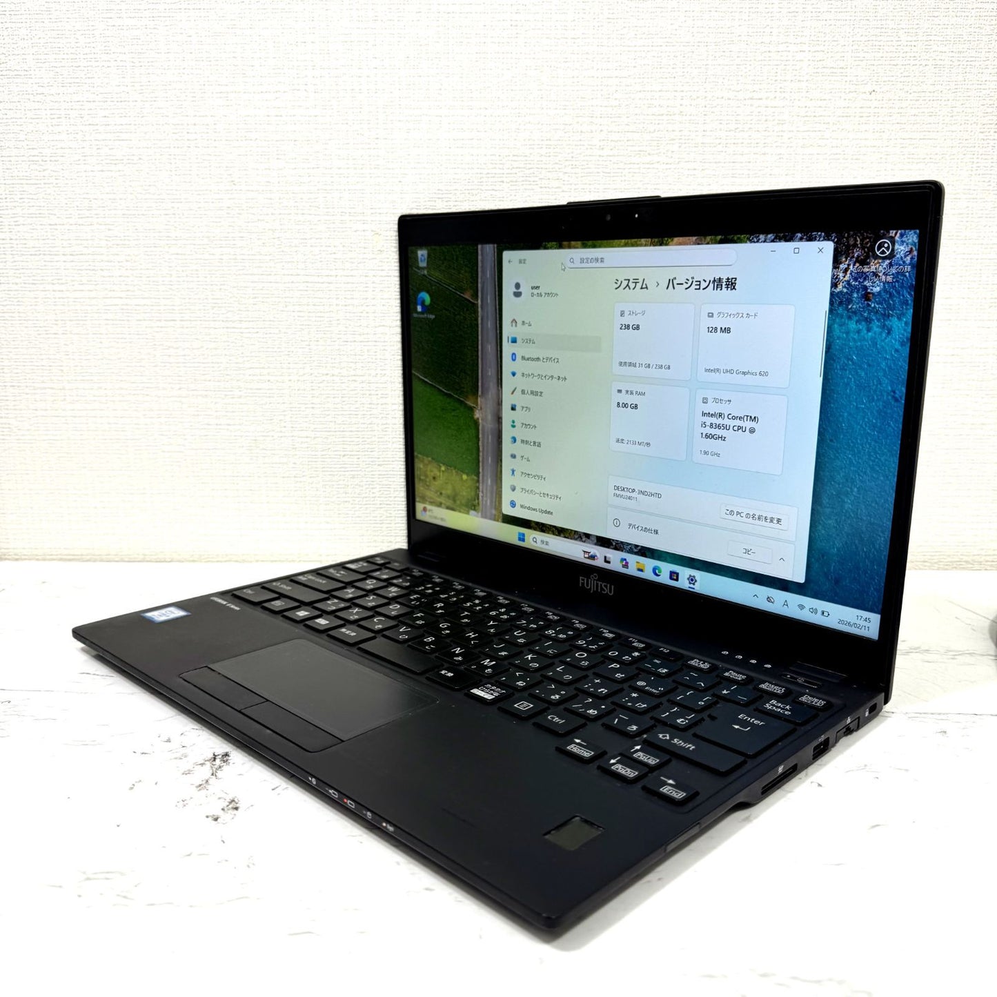 【美品】【1週間保証】Fujitsu LIFEBOOK U939/B / Core i5 8365U / 8GB 001423