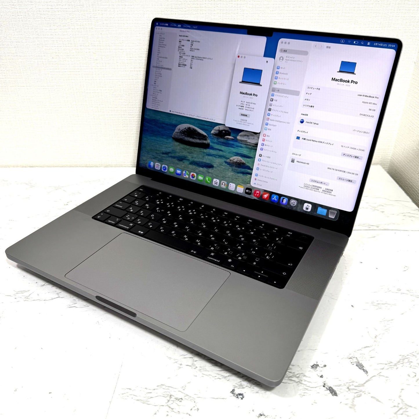 【美品】【1週間保証】MacBook Pro 16型 / 2023 / M2 Max / 96GB / 1TB 190576