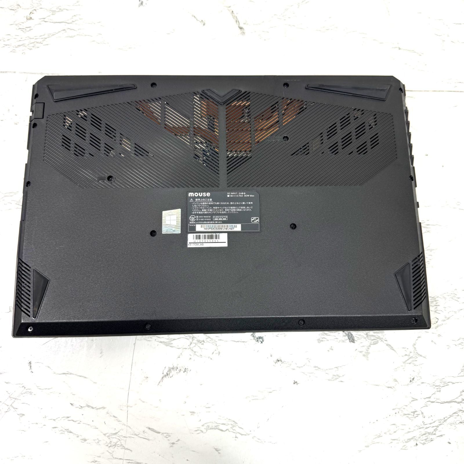 【良品】【1週間保証】mouse K5 / Core i7 10750H / 16GB / 1TB / MX350 000365
