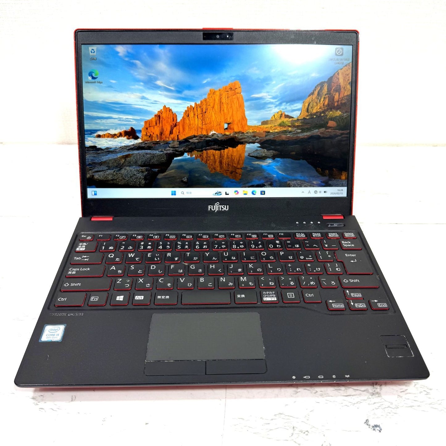 【傷あり】【1週間保証】FMVU75B3R / Core i5-8250U / 4GB / 128GB