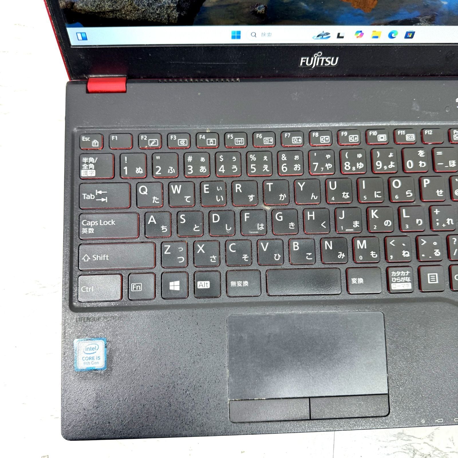 【傷あり】【1週間保証】FMVU75B3R / Core i5-8250U / 4GB / 128GB