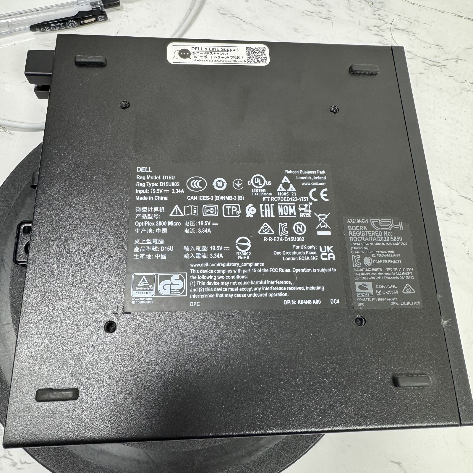 【一週間保証】Dell OptiPlex 3000 Micro Core i3-12100T 8GB NVMe 256GB 1