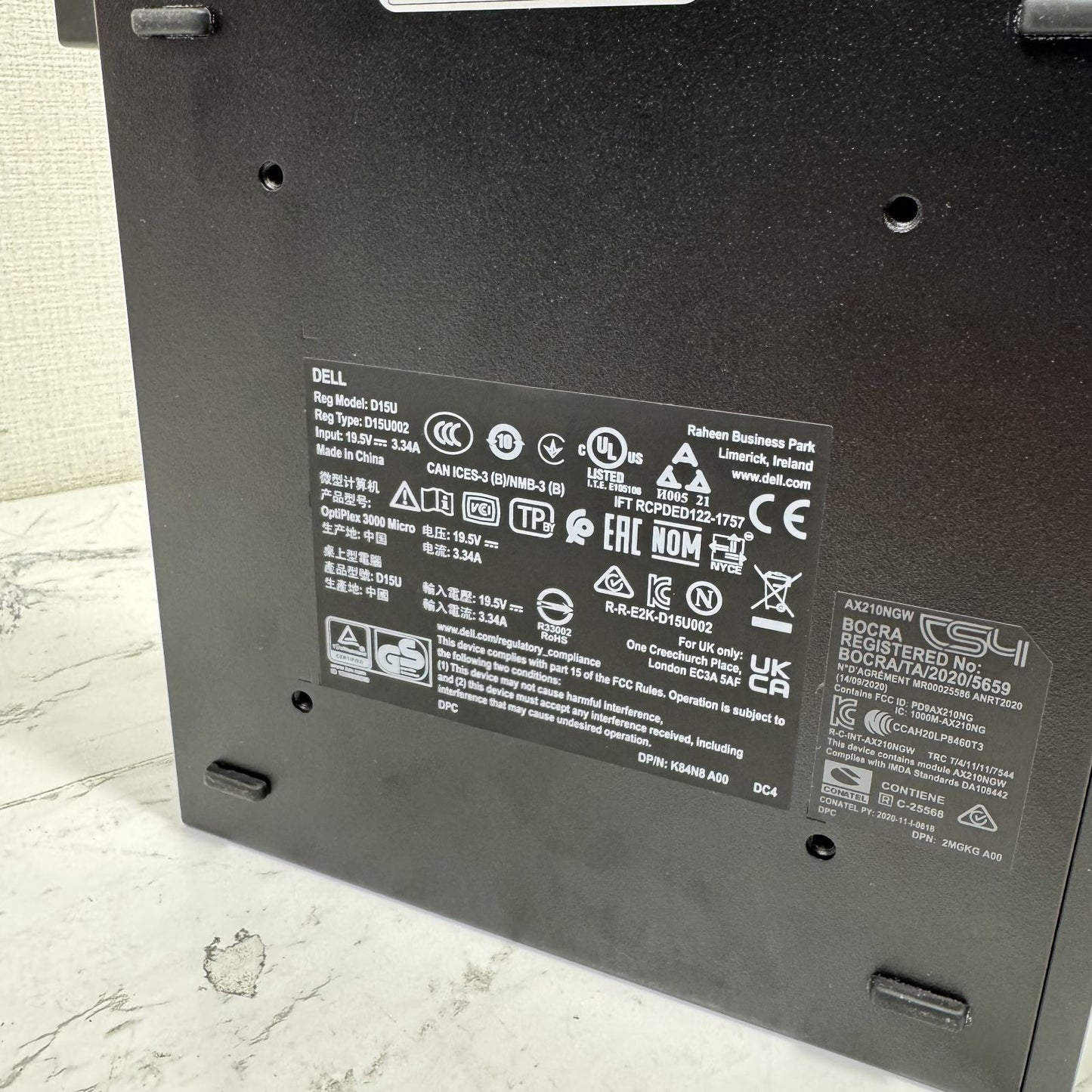 【一週間保証】Dell OptiPlex 3000 Micro Core i3-12100T 8GB NVMe 256GB 2