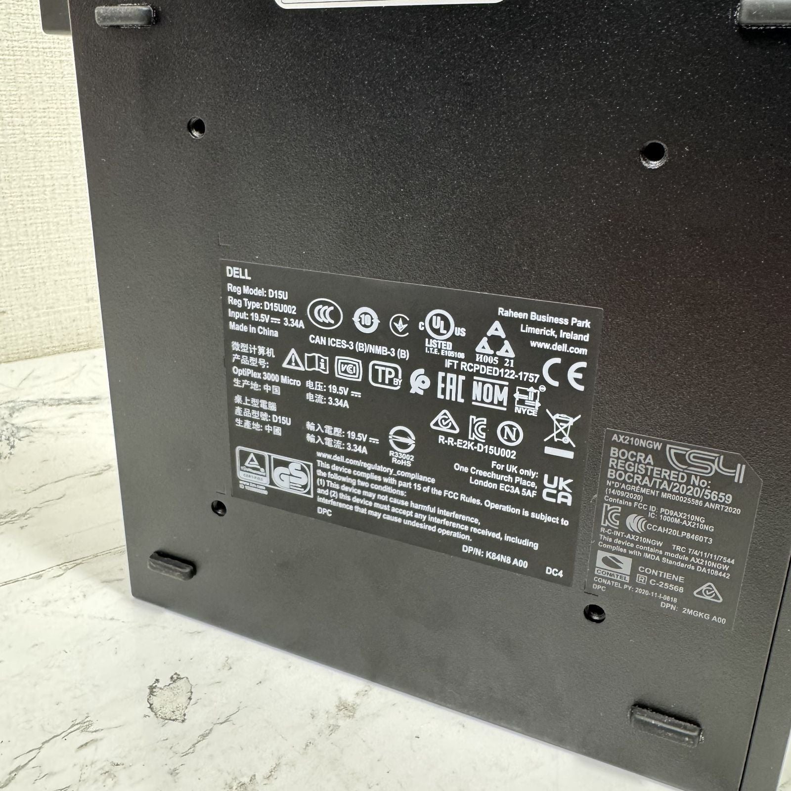 【一週間保証】Dell OptiPlex 3000 Micro Core i3-12100T 8GB NVMe 256GB 2
