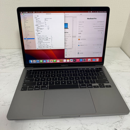 【傷あり】【1週間保証】MacBook Pro 13インチ / 2020 / Core i7 1068NG7 / 32GB / 1TB 009085