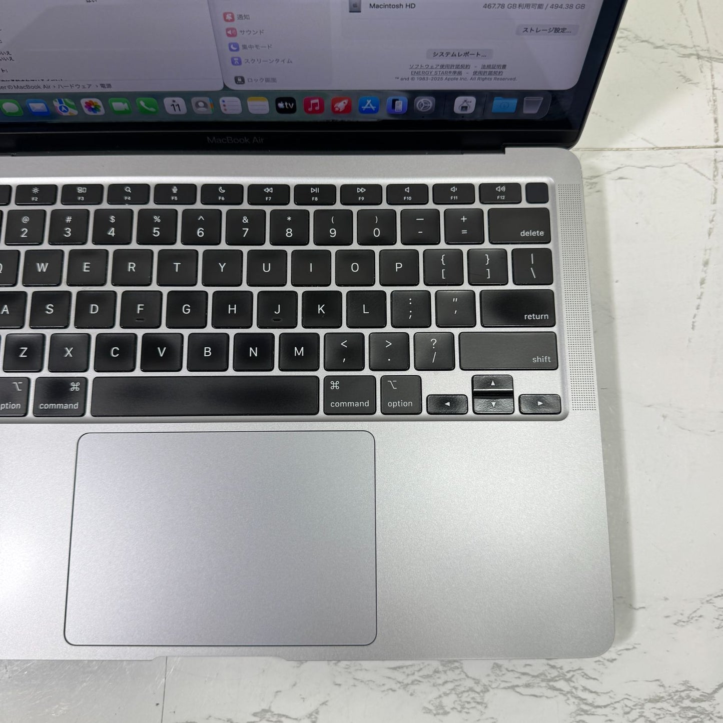 【良品】【1週間保証】MacBook Air 13インチ / 2020 / M1 / 16GB / 512GB 191437