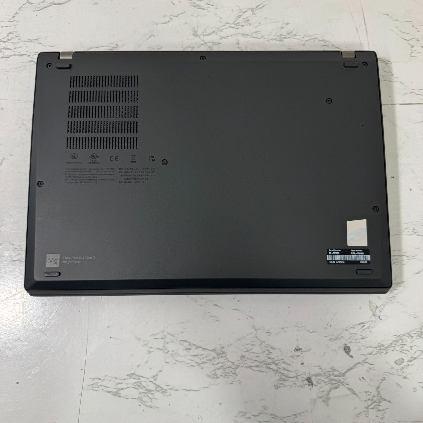 【良品】【1週間保証】Lenovo ThinkPad X13 Gen 3 / Core i5 1235U / 16GB / 256GB 901512