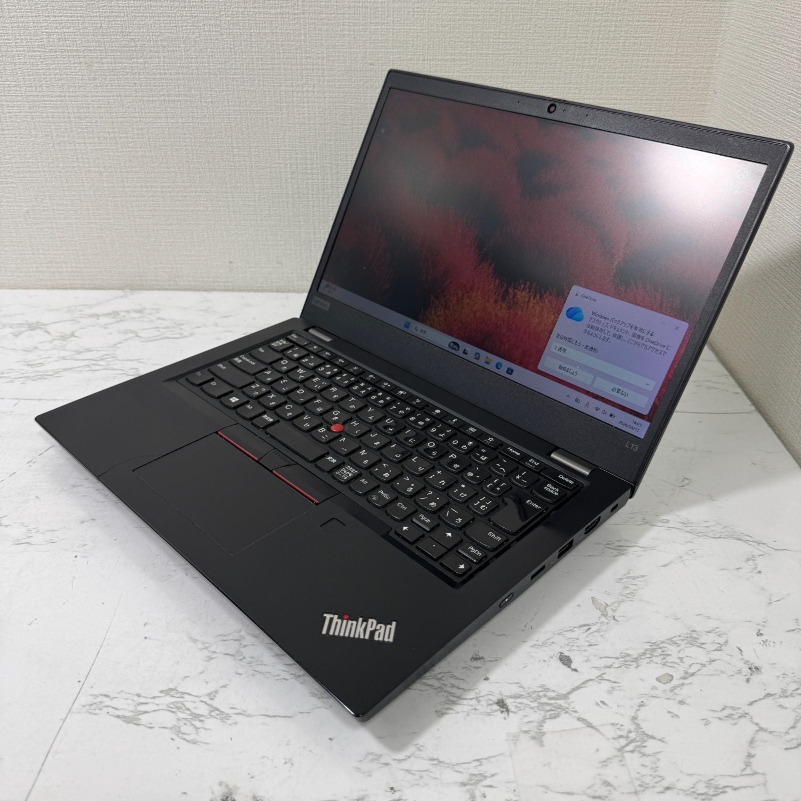 【美品】【1週間保証】Lenovo ThinkPad L13 / Core i5 10210U / 8GB / 256GB 001453