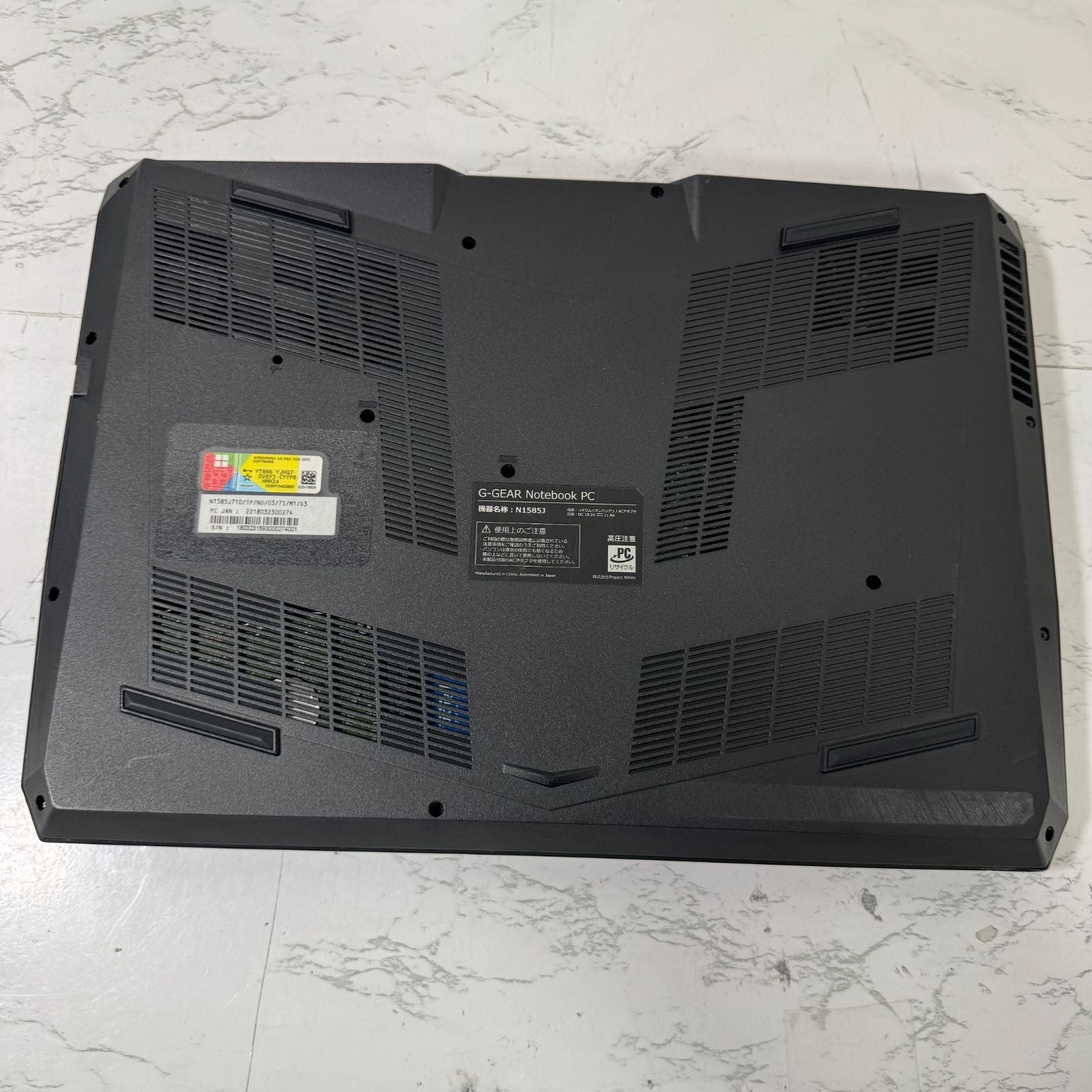 【ゲーミングPC】【1週間保証】TSUKUMO G-GEAR NotebookPC / Core i7 7700HQ / 32GB / 512GB + 1TB / GeForce GTX1070 002327