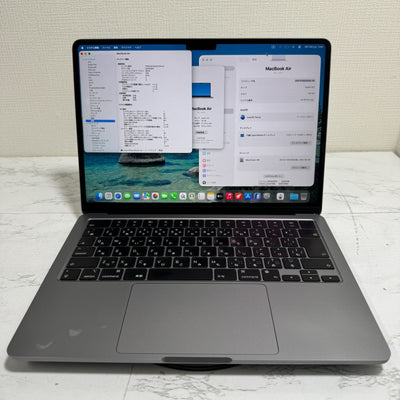 【良品】【初期不良1週間対応】MacBook Air 13インチ / 2022 / M2 / 16GB / 512GB 191447