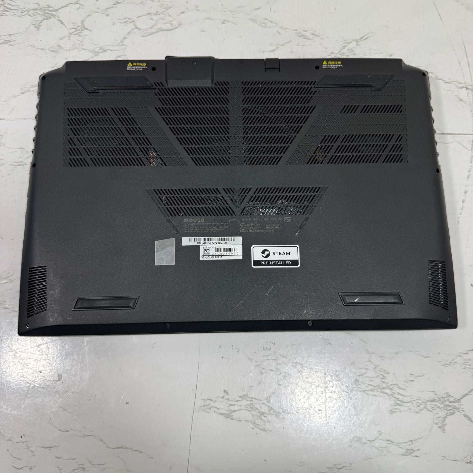 【左ヒンジカバー浮き】【1週間保証】G-Tune H5-LC / Core i9 12900H / RTX3070Ti / 32GB / 1TB 001028