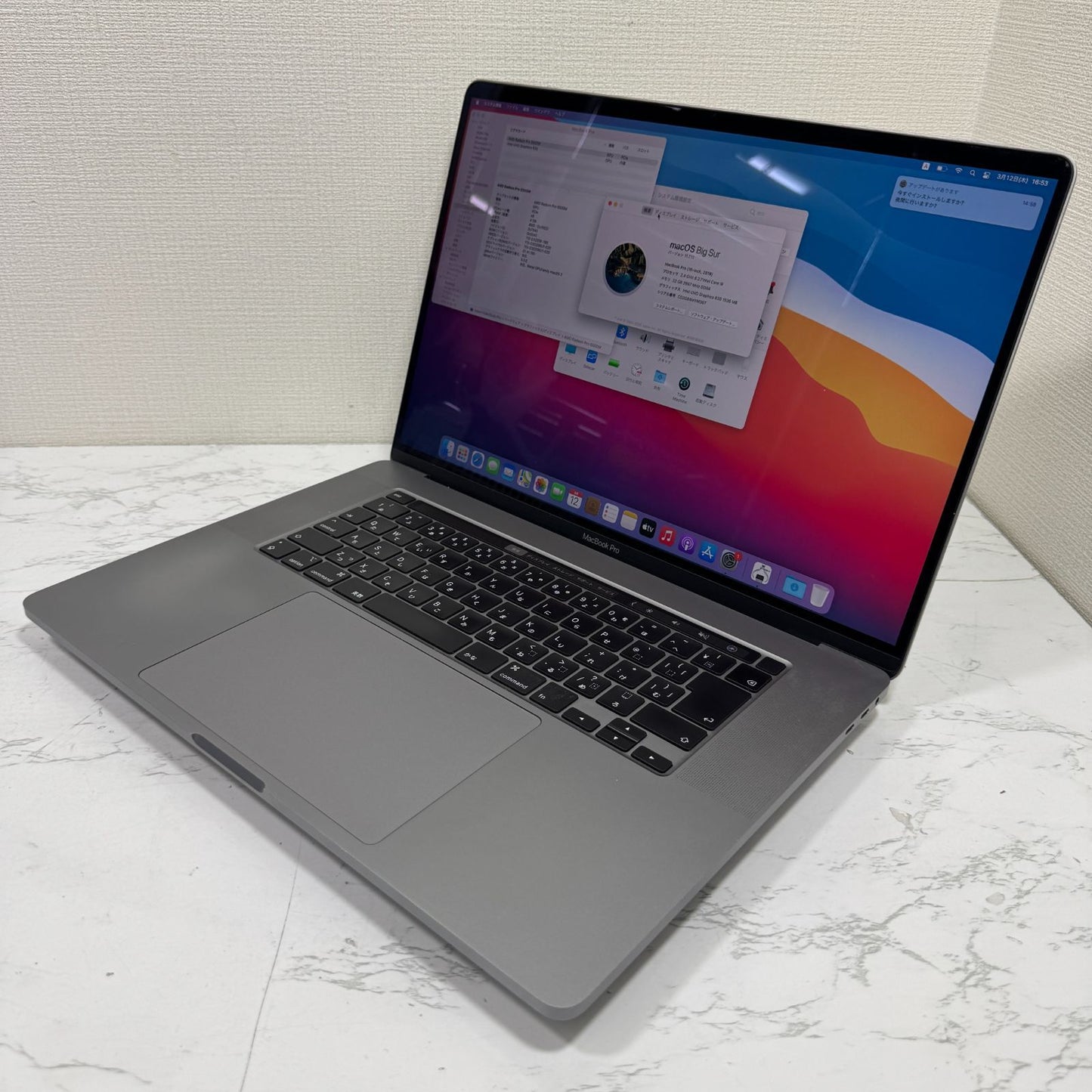 【良品】【1週間保証】MacBook Pro 16インチ / 2019 / Core i9 9980HK / 32GB / 1TB 191383