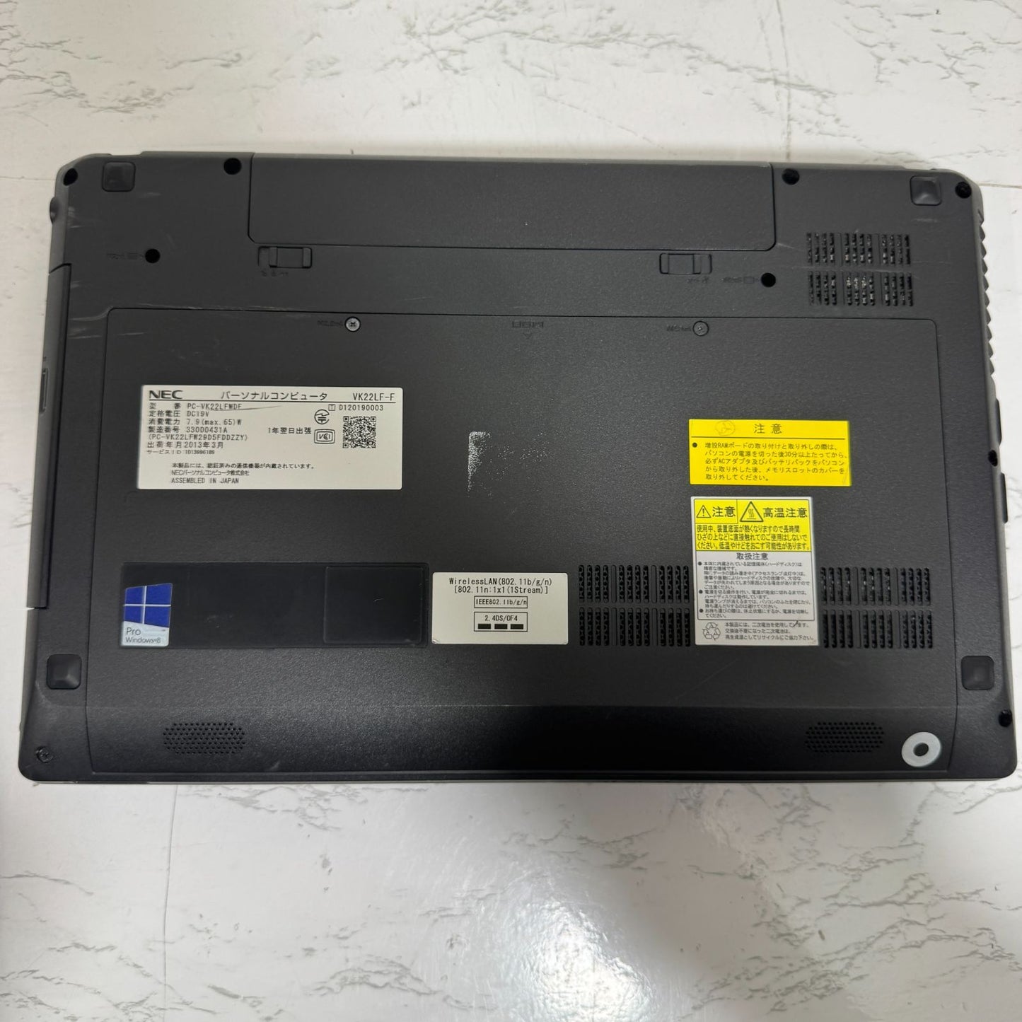 【良品】【1週間保証】NEC VersaPro VK22L/FW-D / Core i3 2328M / 4GB / 128GB