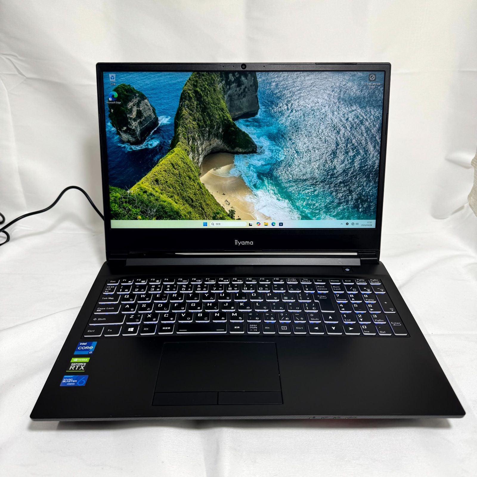 【バッテリー無し】【1週間保証】iiyama LEVEL-15FX151-i7-PASX / Core i7 11800H / 16GB / 512GB / GeForce RTX 3050 Ti 4GB GDDR6 066235