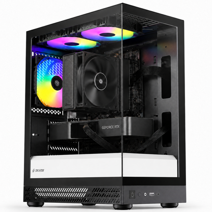 RTX5070 Ryzen 7 5700X DDR4 16GB NVMe SSD 512GB【ゲーミングPC】【新品】【AQUA UNO ブラックホワイト】
