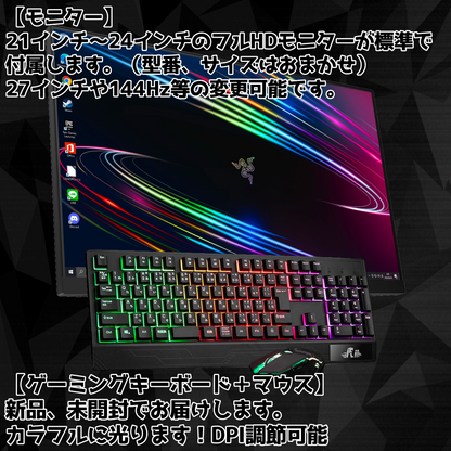 【フルセットモデル】【中古】【GPUアップグレード可能】【T4 PLUS】GTX1070 Ryzen 5 2600