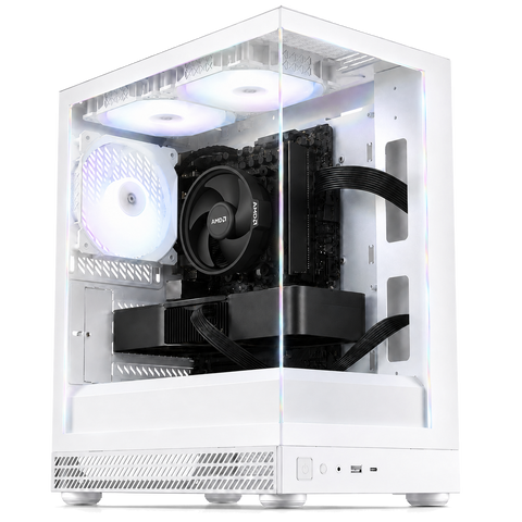 RTX5060 Ryzen 7 5700X DDR4 32GB NVMe SSD 512GB【ゲーミングPC】【新品】【AQUA UNO ホワイト】