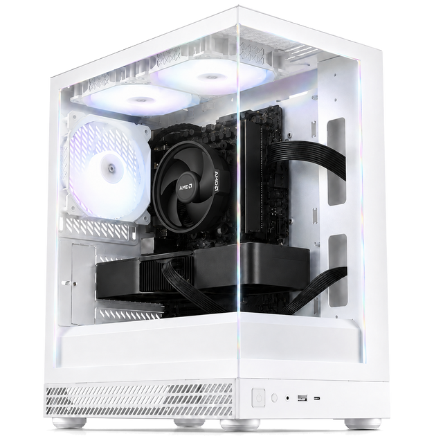 RTX3050 Ryzen 5 5500 DDR4 16GB NVMe SSD 512GB【ゲーミングPC】【新品】【AQUA UNO ホワイト】