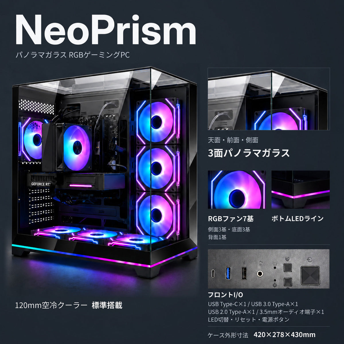 NeoPrism ブラック ケース説明