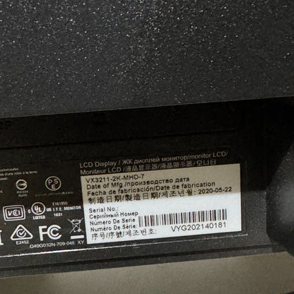 ViewSonic WQHDモニター VX3211-2K-MHD-7 31.5型