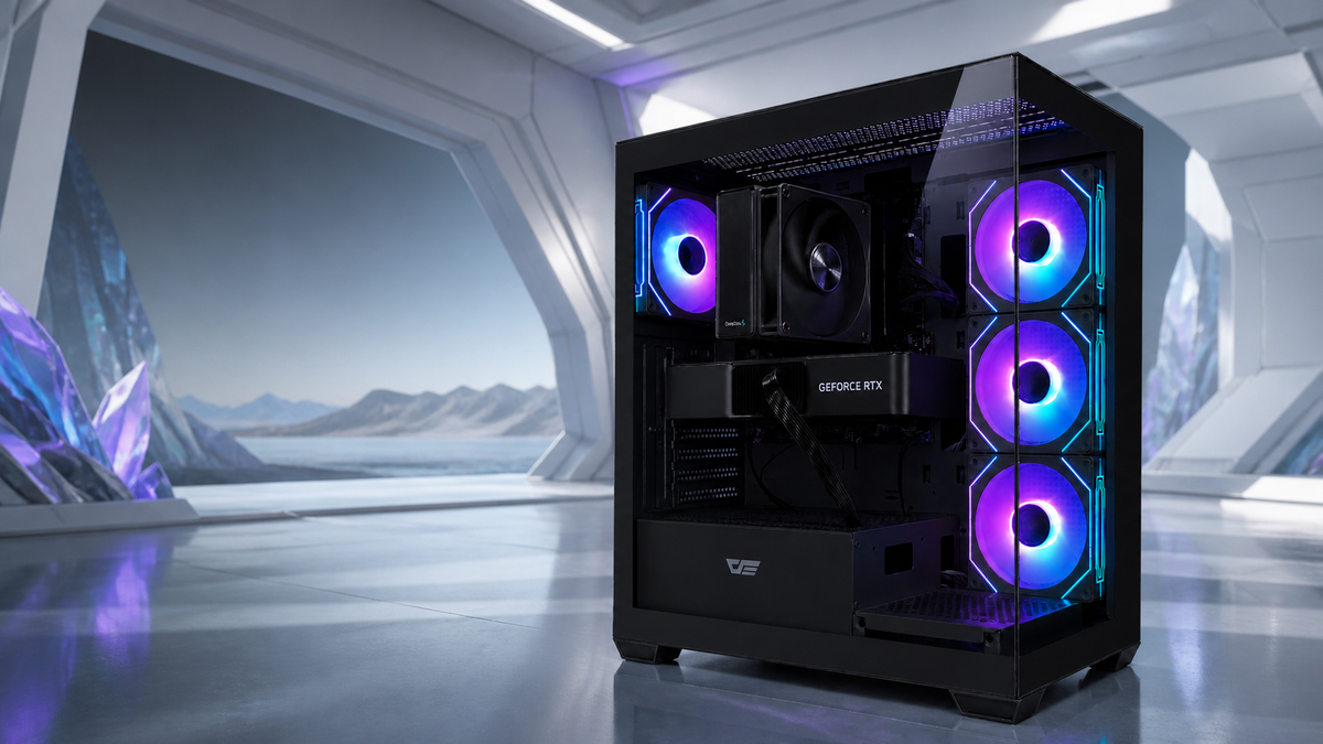 結晶エネルギーの未来研究施設で撮影した販売中のTITAN Gaming DS900 ブラック