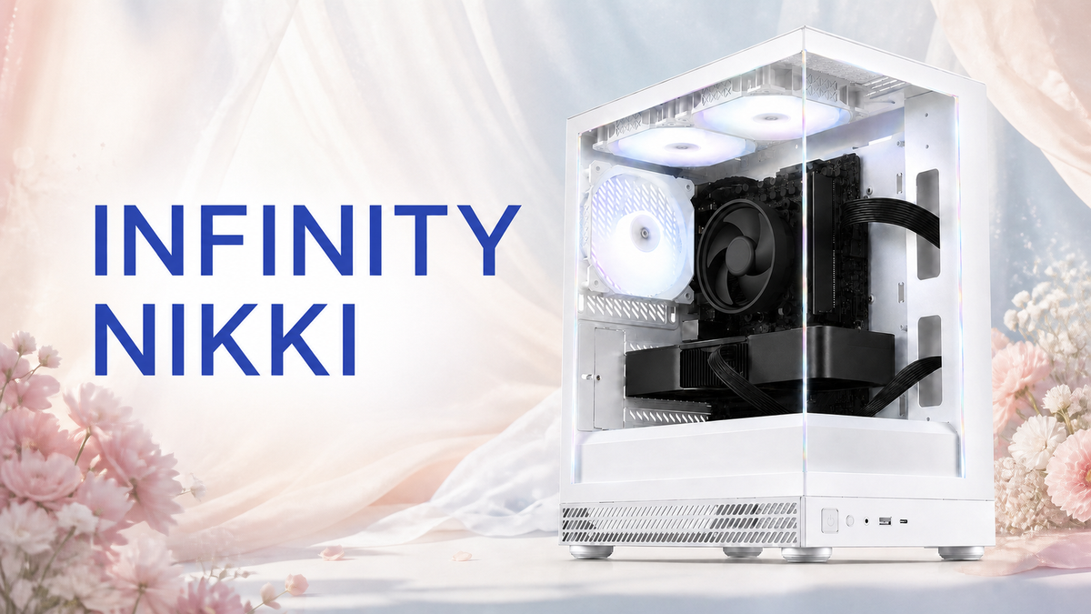 花と淡い光のスタジオを背景に撮影した販売中のTITAN Gaming AQUA UNO ホワイト